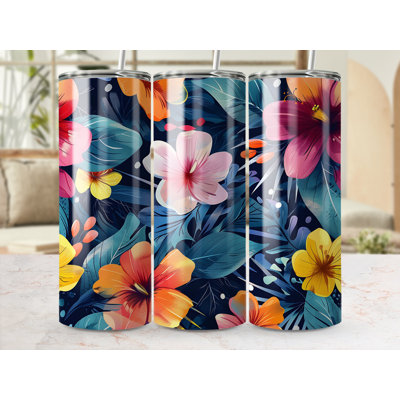 Choose Handmade Tumblers 591 mL Vacuum Insulated Stainless Steel (18/8) Travel Tumbler with Straw