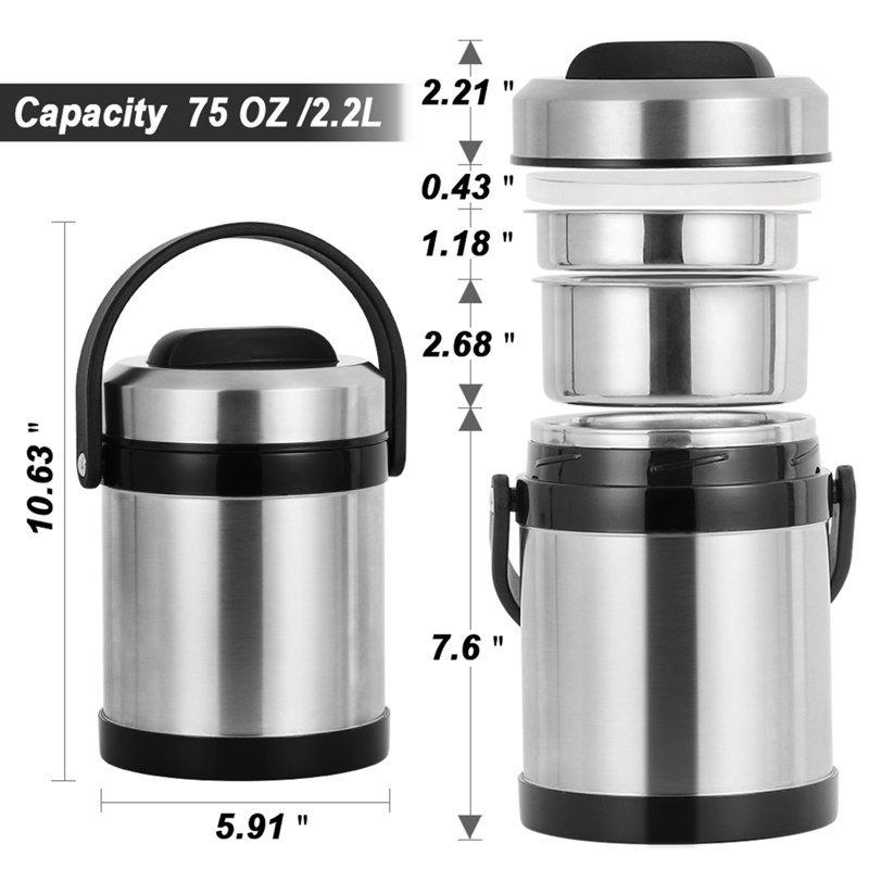 Bobby-Joe 75 oz. Porte-aliments thermo-isolé