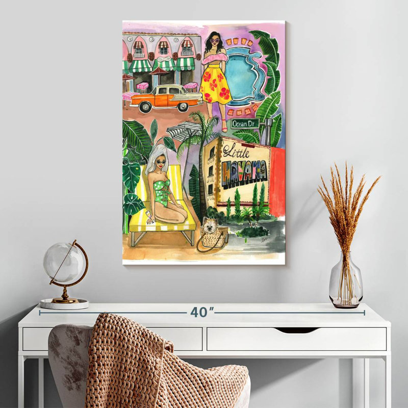 Aime Miami In The Spring, 30" H x 20" W