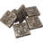 Fleur De Lis 2 in. x 2 in. Hand Painted Resin Decorative Accent-83457184