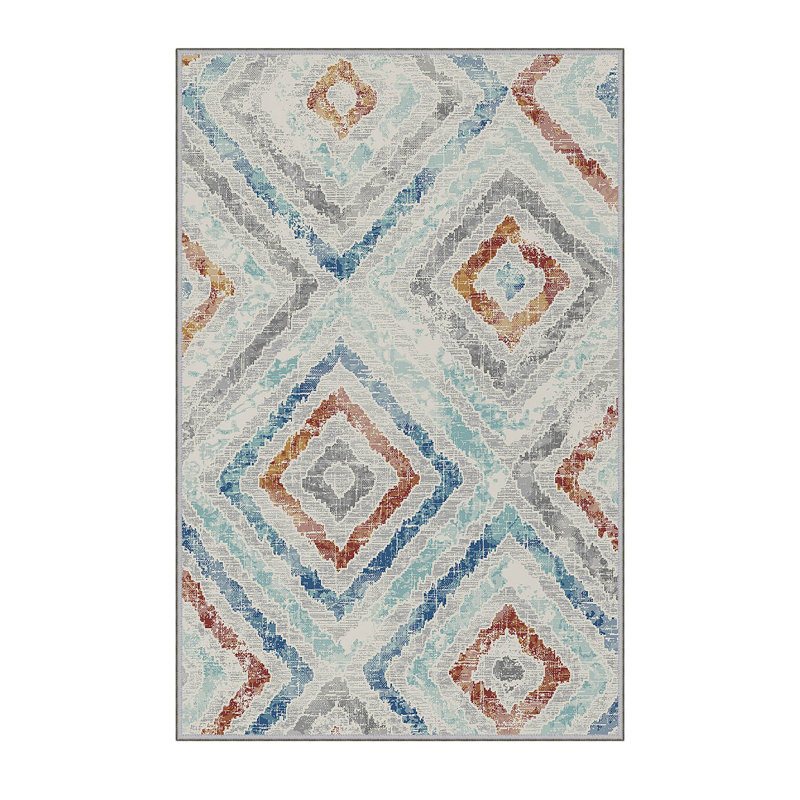 Antibacterial Hall Carpet, 3D Digital Printed, 3.3 x 4.9 ft | 100% Polyester, 0.3 in Pile Height, Non-Slip Underside, Machine Washable, Durable & Easy Care | Perfect for Living Room, Entryway & Home Décor