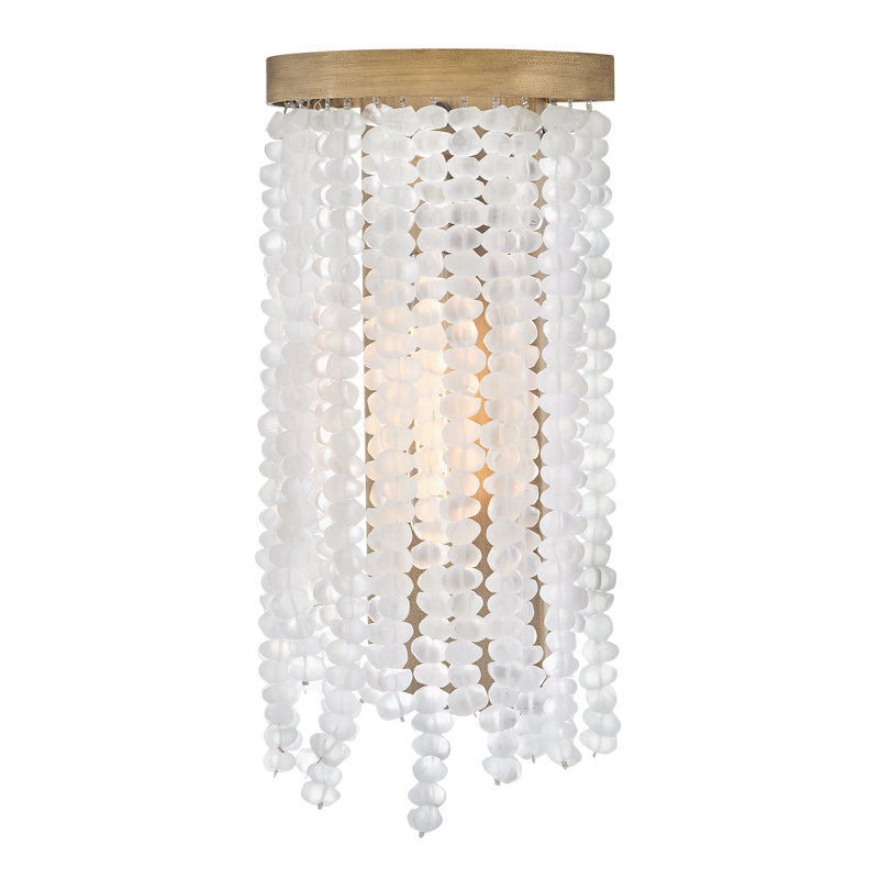 Dune Steel Metal Flush Mounted Sconce, Burnished Gold