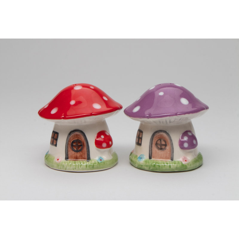 Ensemble salière et poivrière Mushroom House