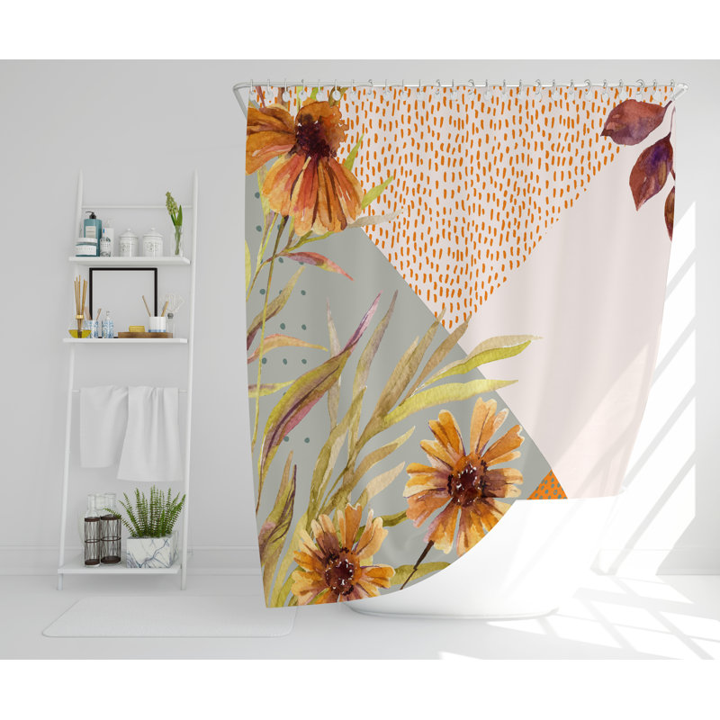 Litisha Polyester Shower Curtain, 177cm H x 177cm W