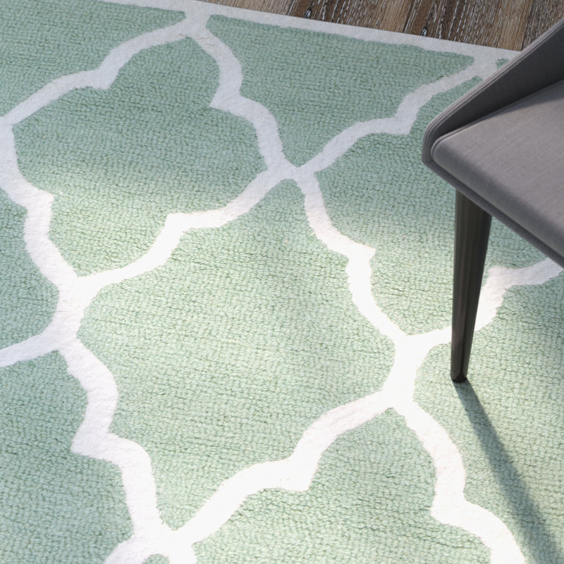 Cannen Hand Tufted Wool Geometric Rug, Runner 2'6" x 8'