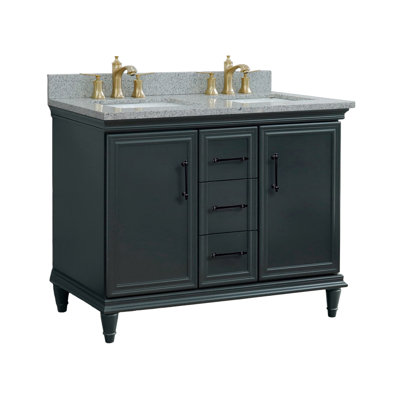 Lavabo double 49 po galaxie et rectangulaire
