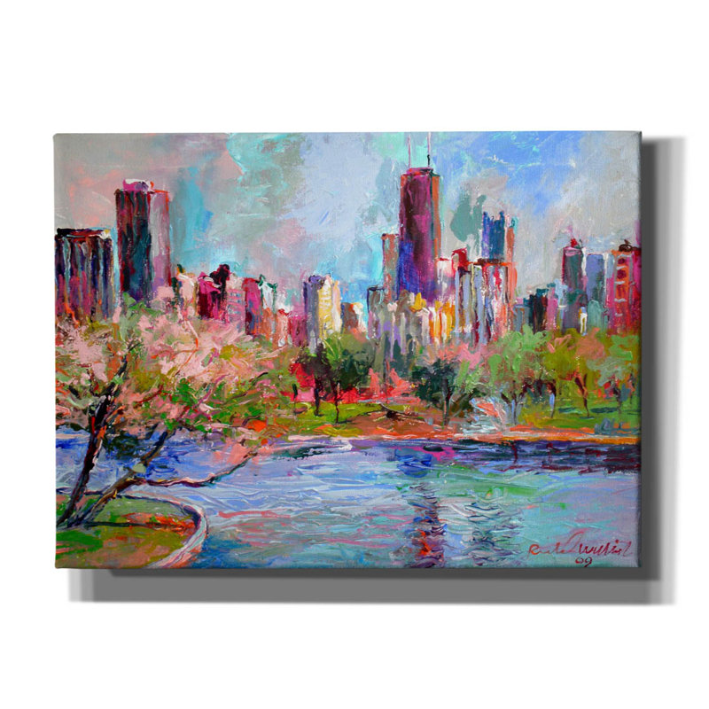 «Cityscape 2» par Richard Wallich, H 40 po x l 54 po x P 1,5 po