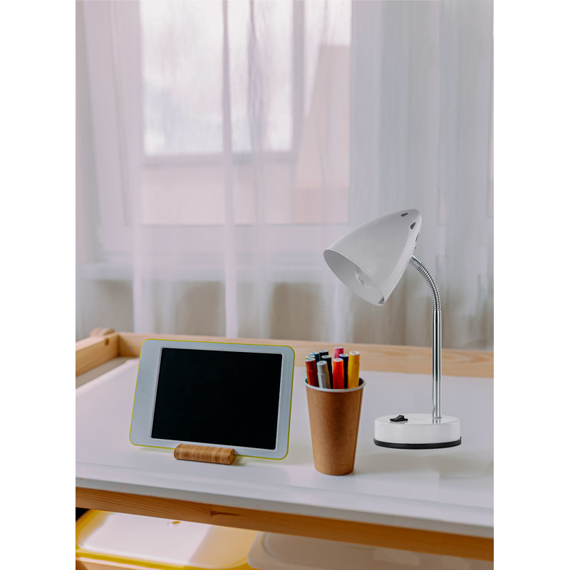 Strother Metal Desk Lamp, White