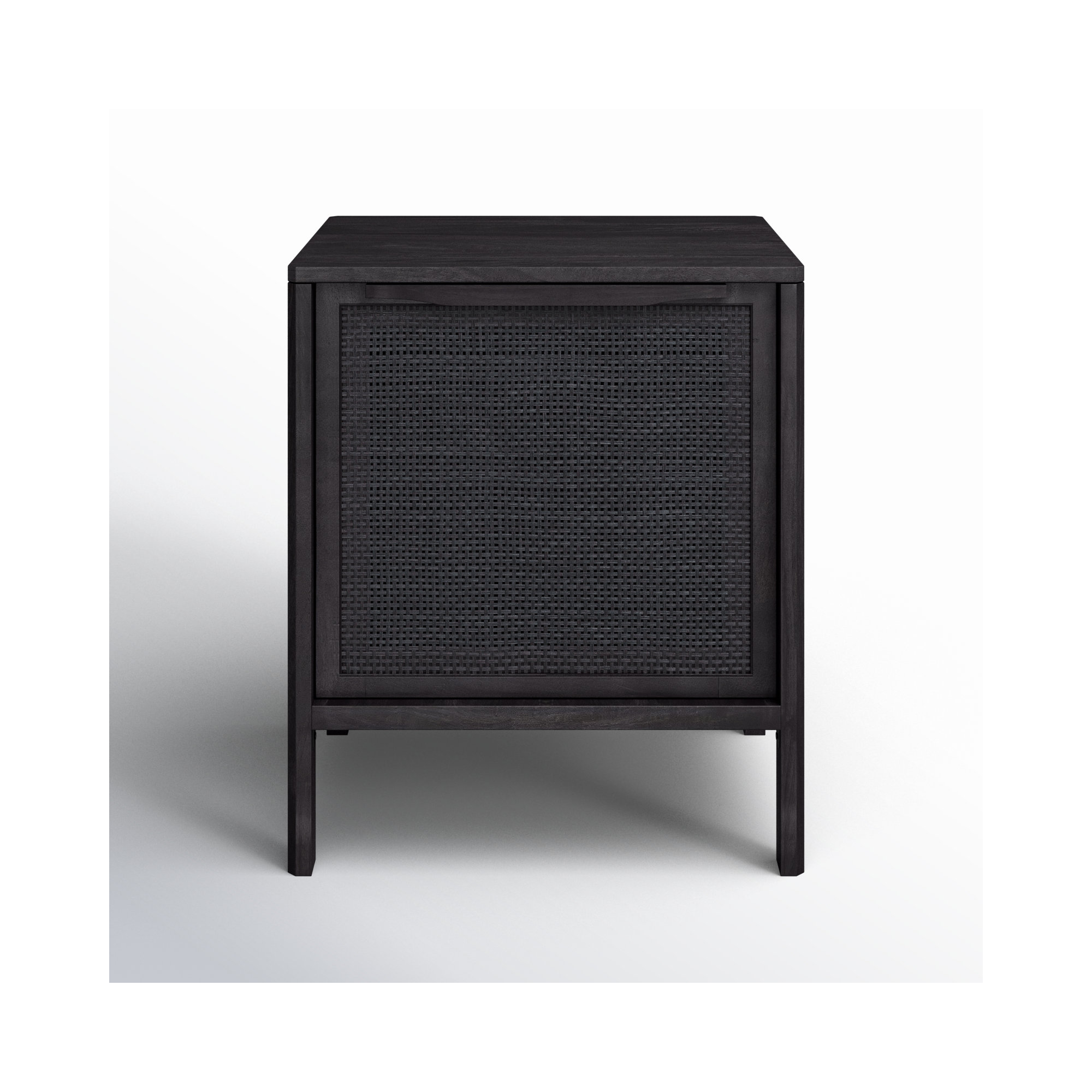 Nellie Cane Nightstand, Right, Black