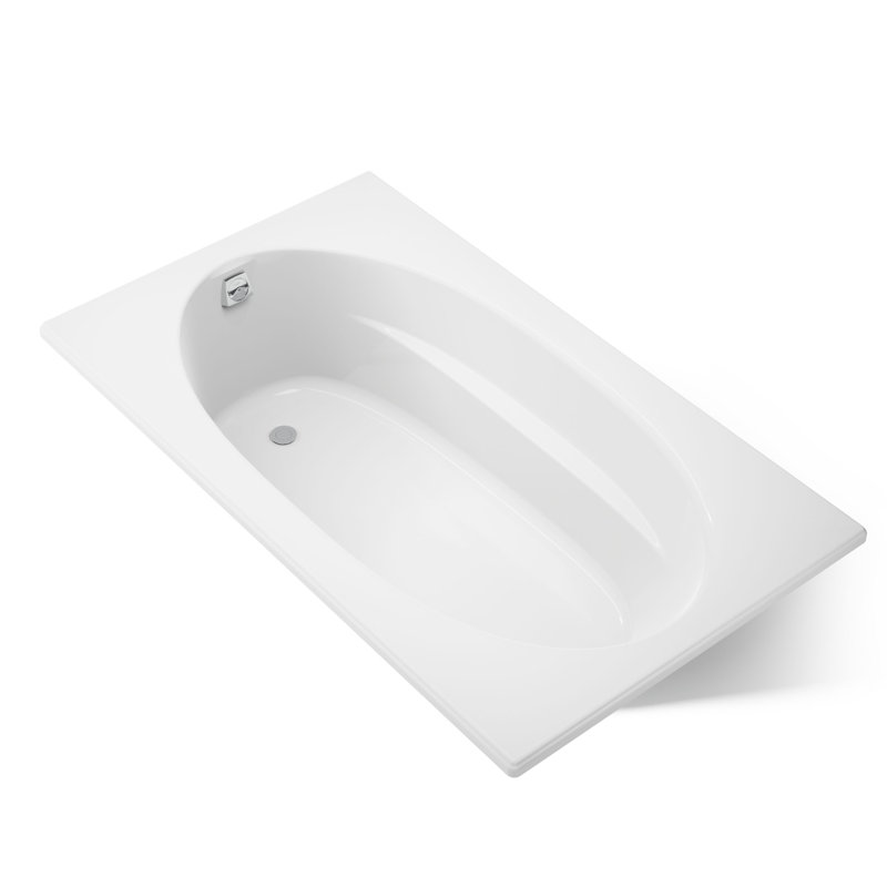 Windward 72" x 42" Soaking Bathtub, Almond