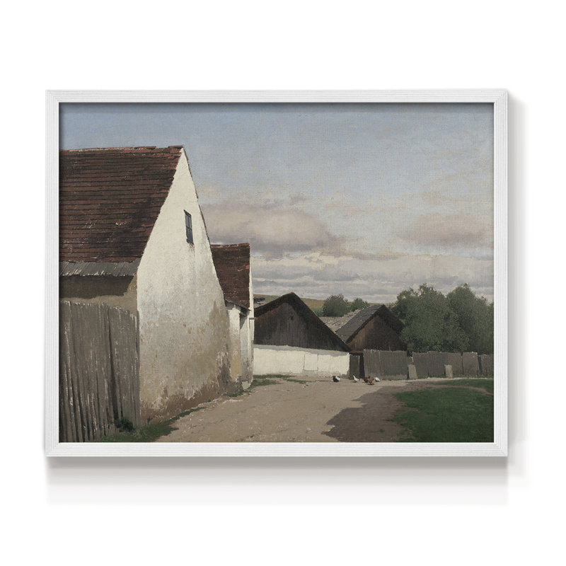 Paysages rétro - Dxxvi - impression encadrée - reconstituable, Blanc, H 16 po x l 20 po