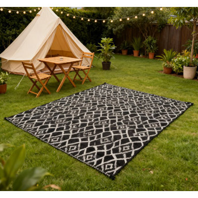 Carpet RV Camping Rousselles,Reversible Outdoor Rousselle with Carry Bag