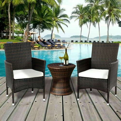 Latitude Run® Vivelle Patio Chair with Cushions & Reviews | Wayfair