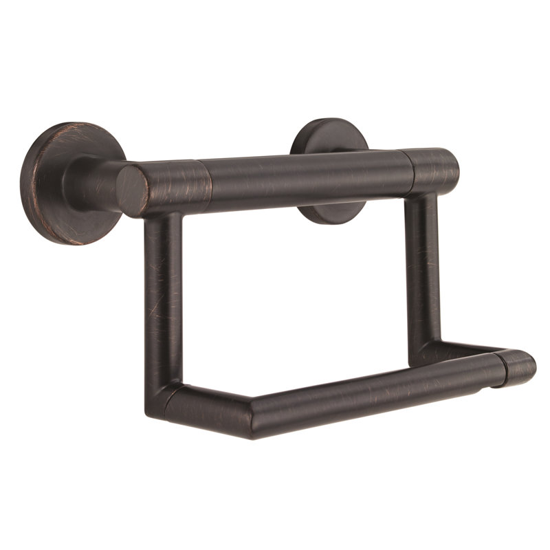 Bath Safety Wall Mounted Toilet Paper Holder, Venetian Bronze