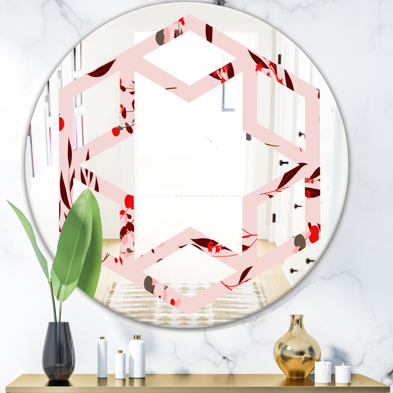 Miroir mural Hexagon Star Eucalyptus, H 31,5 po x l po