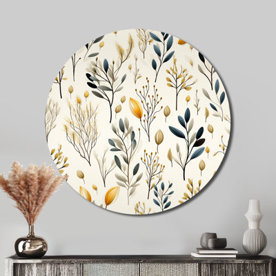 Swaffham - Floral Round Metal Art
