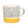 Nicola Spring - Dipped Dotty Stoneware Coffee Mugs - 385ml