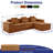 Boneless L-shaped corduroy modular sofa with free combination and boneless-1870206056