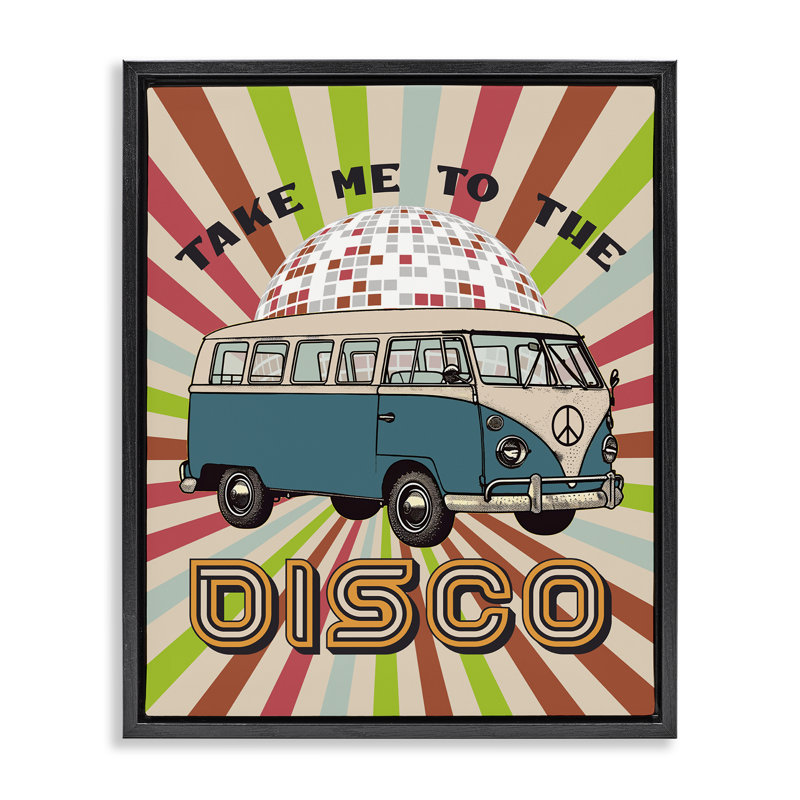 Groovy Disco Van Expression, Cadre noir, H 21 po x l 17 po