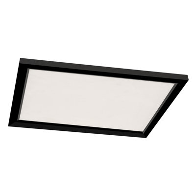 Plafonnier encastré à DEL Lugan - P 24 po x l 24 po - Noir