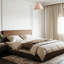 Scallop Edge Natural Textured Linen Coolie Lamp Shade With Trims By-910080676