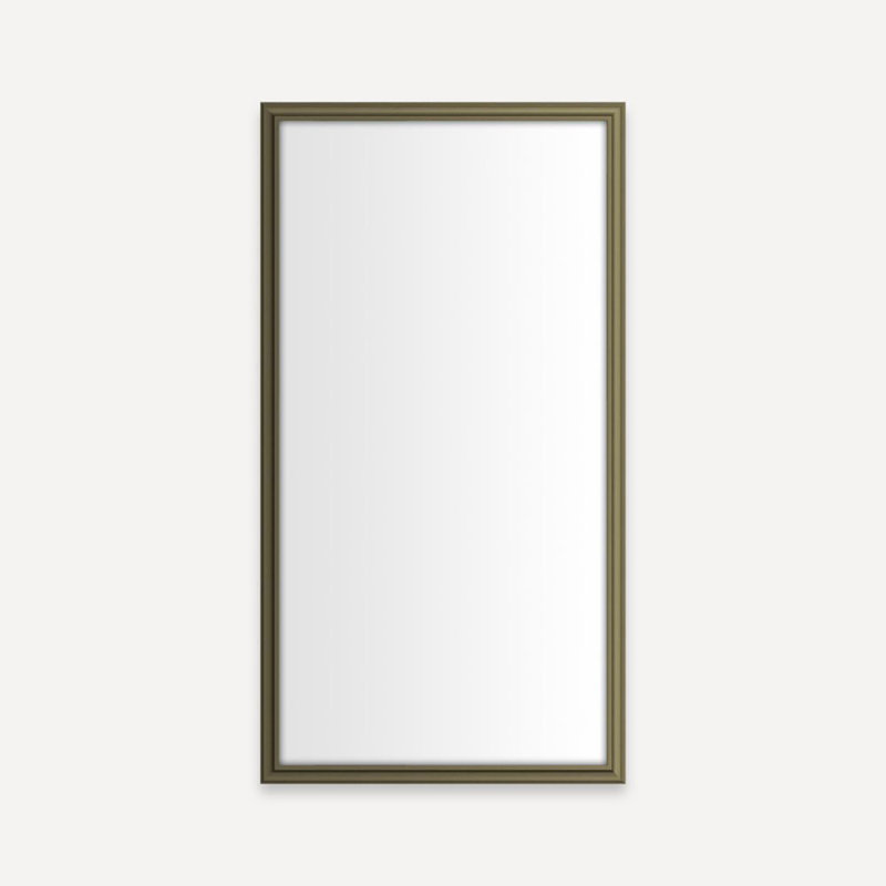 Main Line Full Length Mirror with Rosemont Frame, Vintage Brass, 29.88" H x 23.13" W