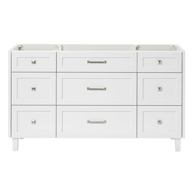 Base de meuble-lavabo simple en bois massif 60 po ARIEL Monreau