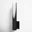 Axis Single Light Steel Dimmable Armed Sconce-1010773089