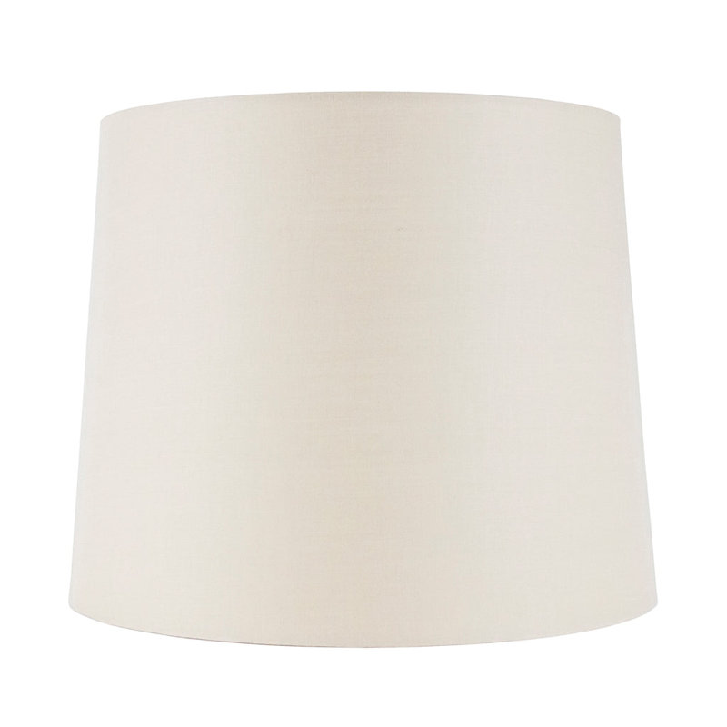 Hardback Linen Empire Tall Lamp Shade, 12" H x 14" W x 14" D, Eggshell