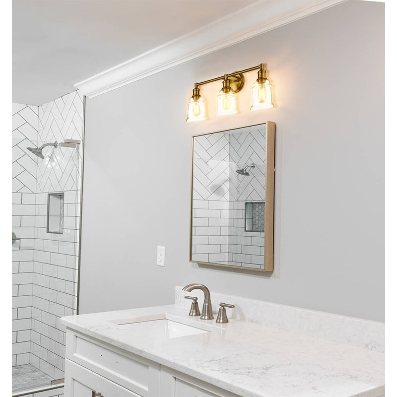 Naim 3 - Light Dimmable Vanity Light, Brushed Gold
