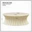 35,04 po Table basse ovale vintage en fibre de verre robuste pour salon