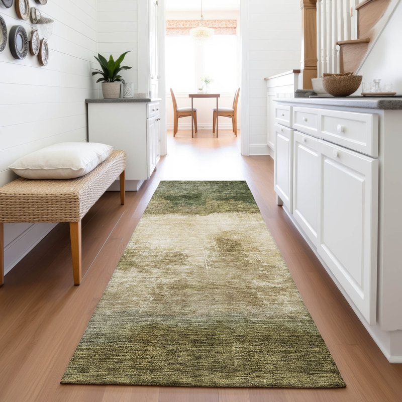Tapis moderne lavable à la machine Premium AMD1070, Tapis de couloir 2 pi 3 po x 7 pi 6 po
