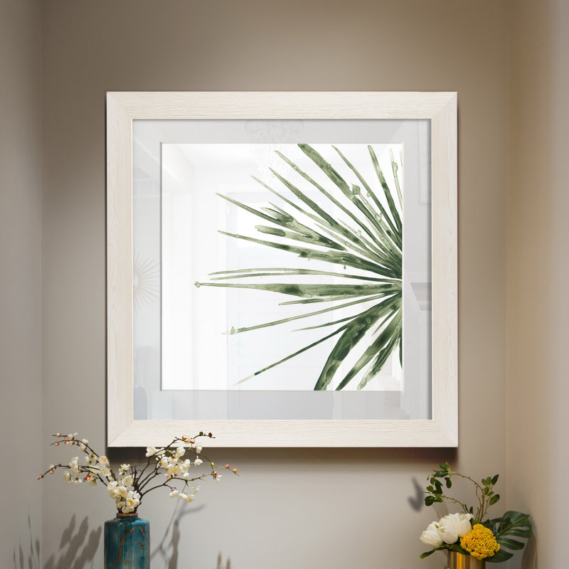Verdant impressions IV, reproduction d’art, Papier encadré blanc, H 27,5 po x l 27,5 po x P 1,5 po