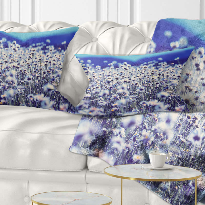 Coussin lombaire floral incroyable camomille