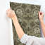 African Marigold Black Floral Wallpaper-1698631476