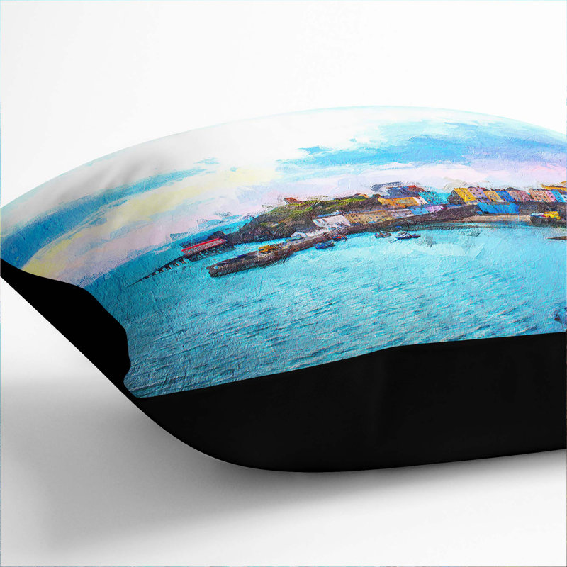 Square Cushion, 55cm H x 55cm W x 20cm D, Black