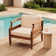 Chaise de patio avec coussins Mcclurg