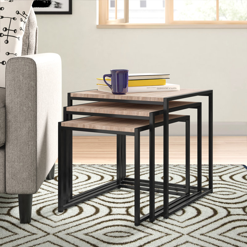 Chew Stoke Frame Nesting Tables, Sonoma Oak
