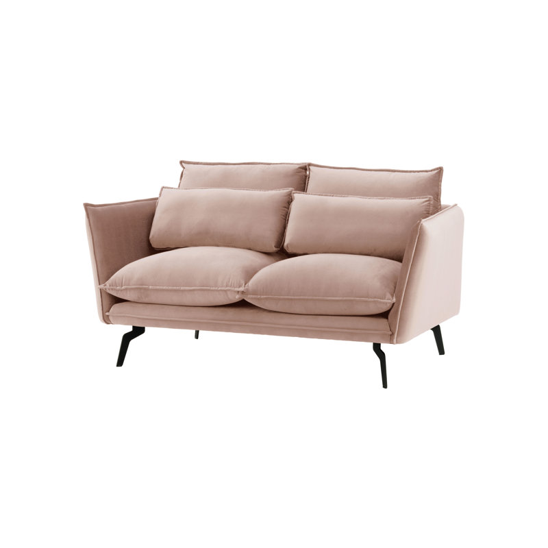 Fauske 2 Seater Sofa, 95cm H x 171cm W x 98cm D, Pink