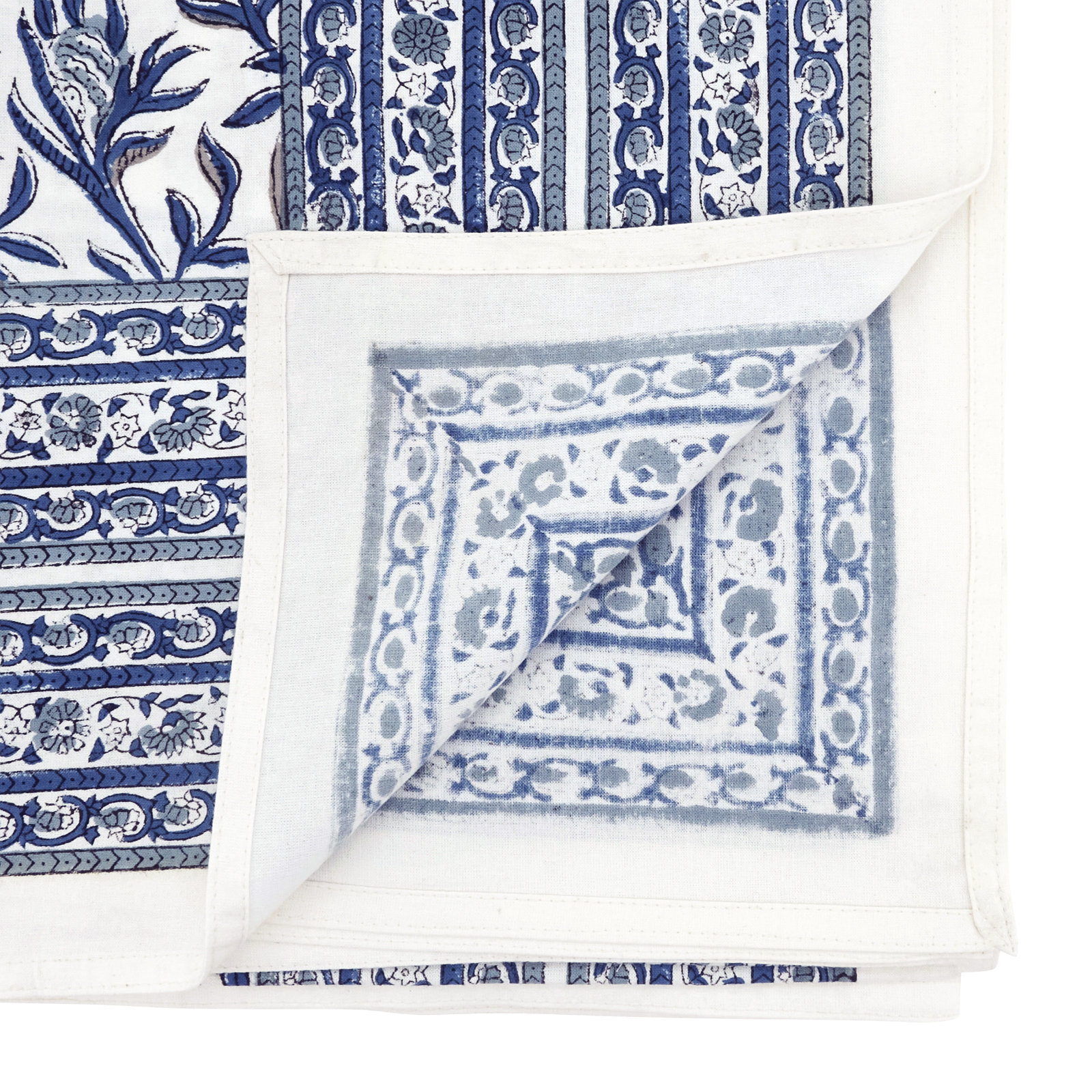 70" Printed Cotton Tablecloth