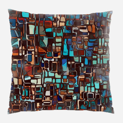 Coussin en verre coloré