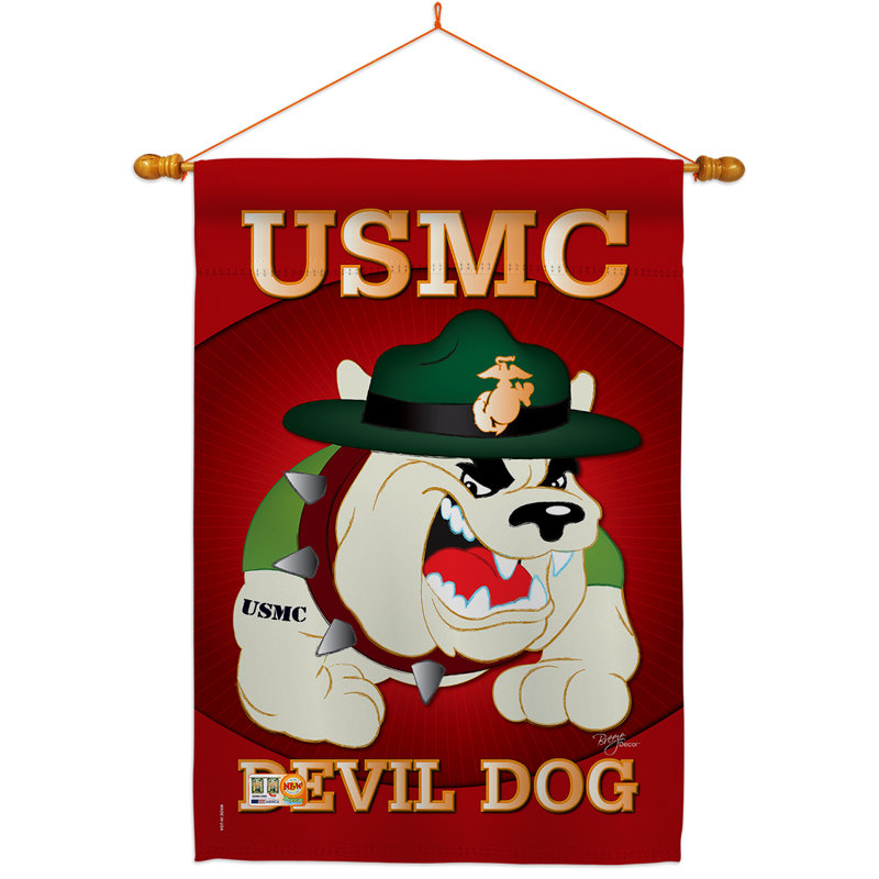 Double Sided 40'' H x 28'' W Polyester Flag Set