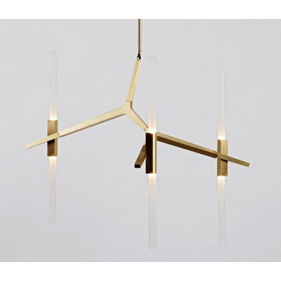 Lustre linéaire moderne Spoutnik à 6 lumières Schnieders