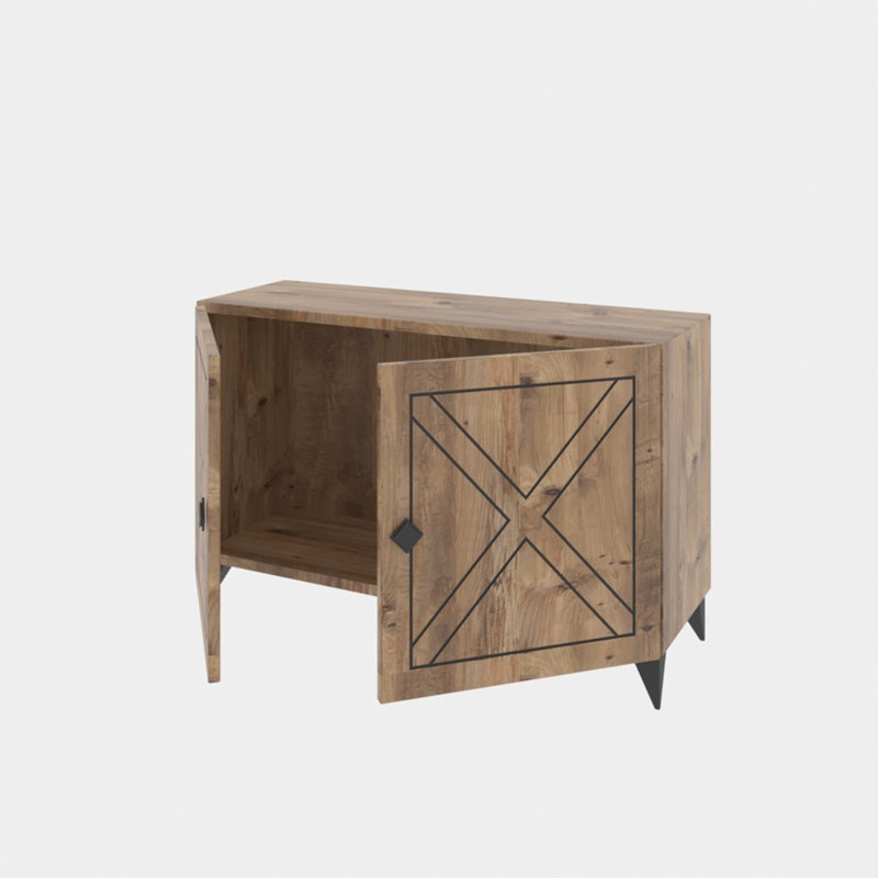 Balmer Unfinished TV Stand for TVs up to 43"