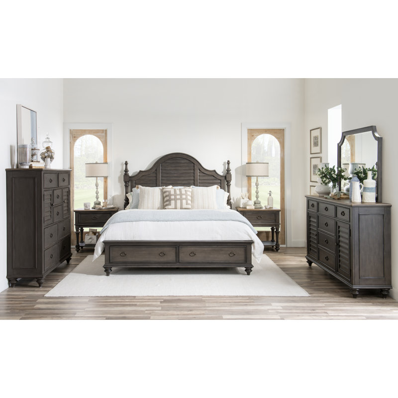 Adebisi 30 " W Nightstand, Brown/Dark Sable
