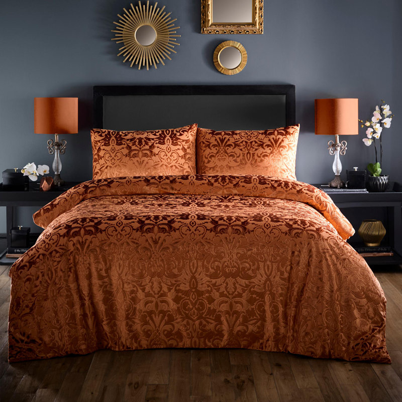 Laurence Llewelyn-Bowen Firenza Duvet Cover Set Spice, Double Duvet Cover + 2 Standard Pillowcases
