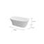 67'' x 36'' Freestanding Soaking Acrylic Bathtub