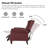 Abruzzino 34.5" W Genuine Leather Push-Back Recliner-93363979