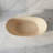 61" Solid Surface Freestanding Soaking Bathtub, Oval Cream Matte Finish-134087555