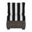 Fauteuil de chambre modulaire rustique tissé noyer noir-607864380-607864369-600847749